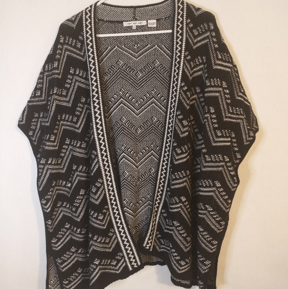 Eight eight eight open sweater size large